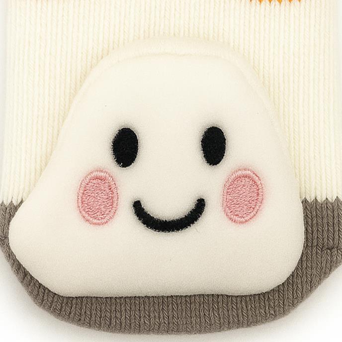 totes toasties® Babies Halloween Rattle Socks (Twin Pack) Ghost / Pumpkin Extra Image 3
